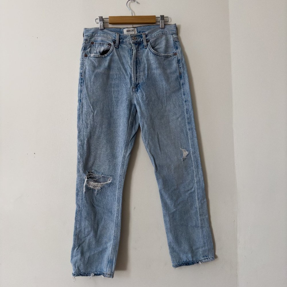 ARITZIA AGOLDE RILEY JEAN IN INDIGO WASH